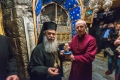 Archbishop Justin Welby and Patriarch Theophilos III at Church of Nativity in Bethlehem - Primates' Meeting 2020