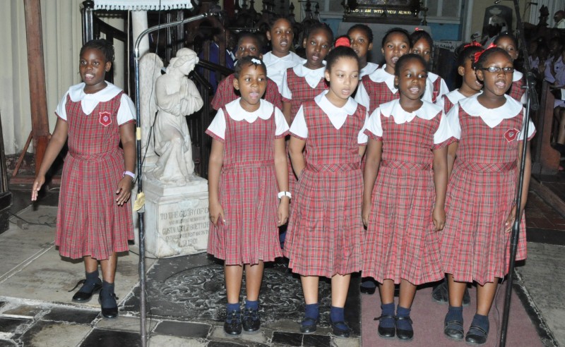  St. James Preparatory School, from Montego Bay, sang with all their heart