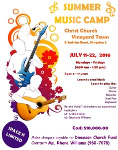 Music Camp Flyer 2016