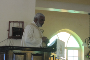 Bishop Robert Thompson delivering his Sermon
