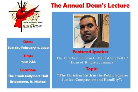 St. Michael’s Centre for Faith & Action Annual Dean’s Lecture